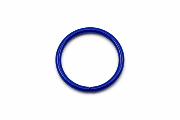 Anillo Esmalte Azul Oscuro