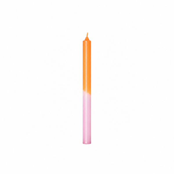 Vela de Candelabro Degradado Rosa Blanco Naranja