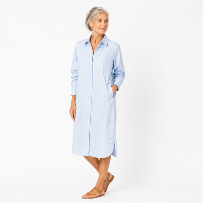 Vestido Camisero Azul