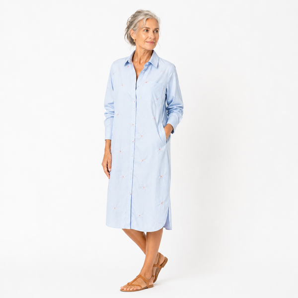Vestido Camisero Azul