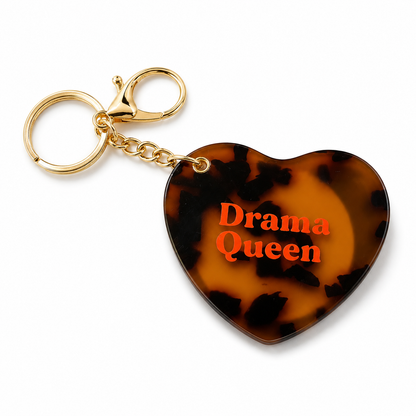 Llavero Espejo Carey Drama Queen
