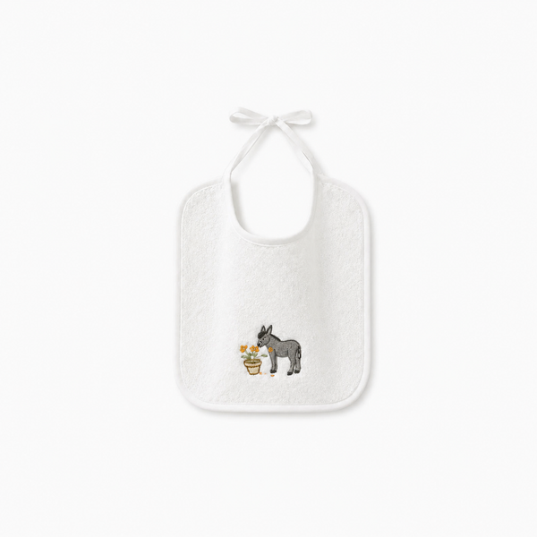 Embroidered Donkey Bib