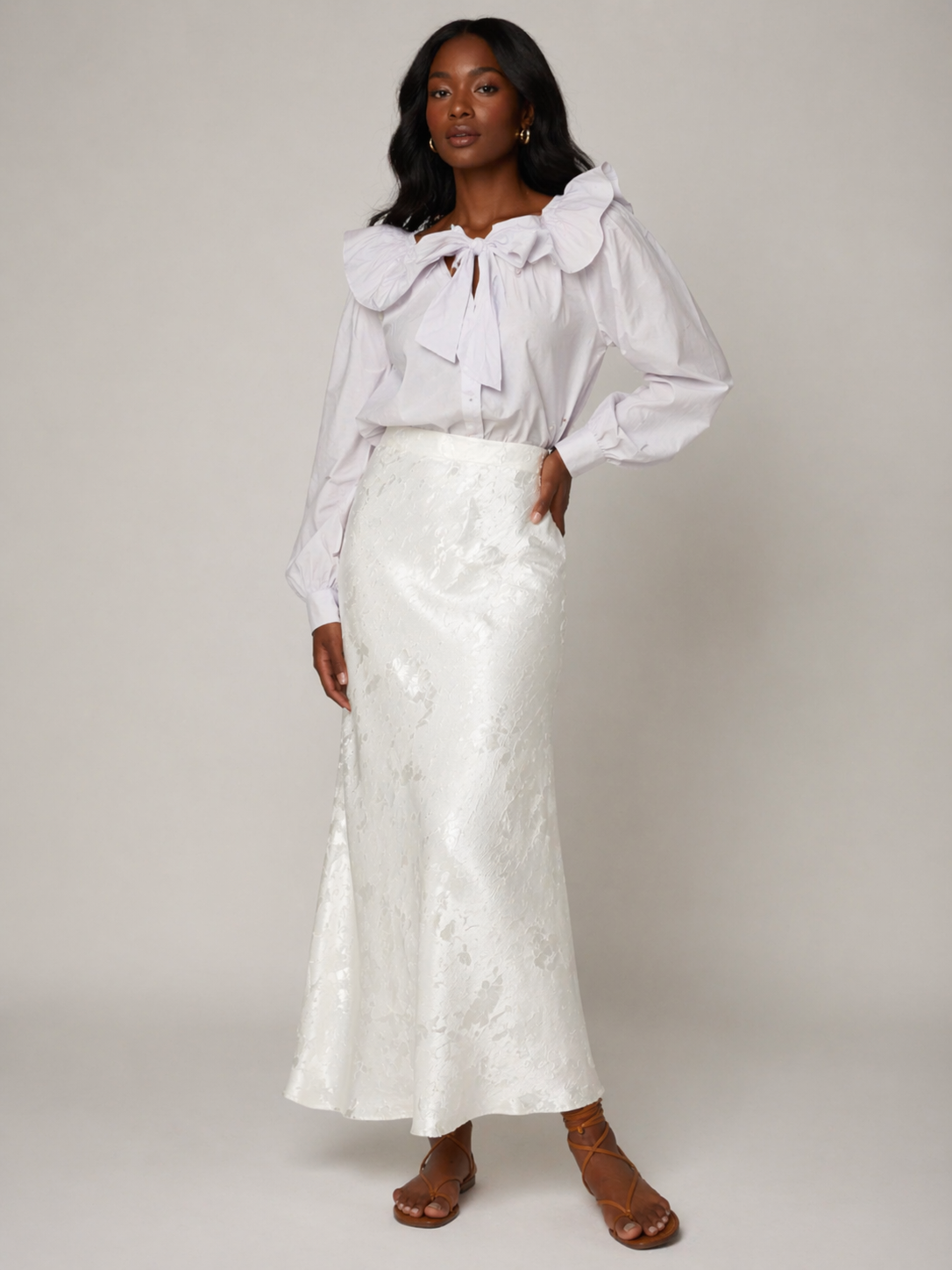 Falda Oriental Blanca