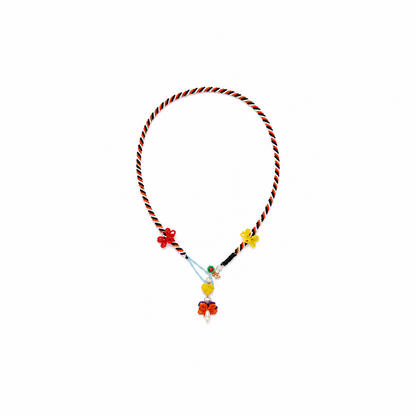 Multicolor Beaded Flower Necklace