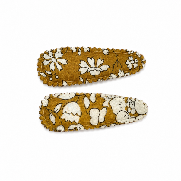 Horquillas Infantil Tela Flores Liberty Ondas