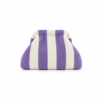 Clutch Bolso de Mano Rayas Plegable