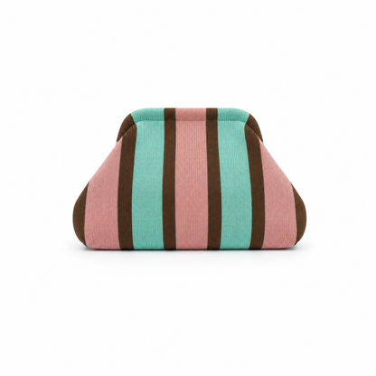 Clutch Bolso de Mano Rayas Plegable