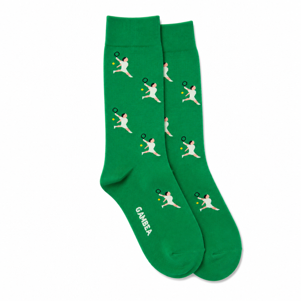 Calcetines Hombre Tenis Hierba Verde 41-46