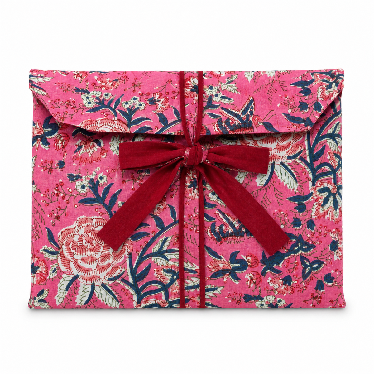 Pijama Indio Estampado con Funda Estampada Manga Larga Pantalón Largo
