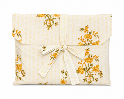 Pijama Indio Estampado con Funda Estampada Manga Larga Pantalón Largo
