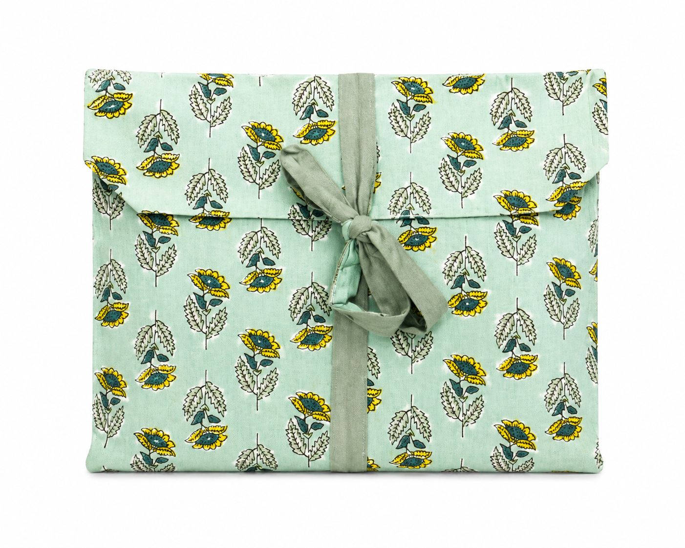 Pijama Indio Estampado con Funda Estampada Manga Larga Pantalón Largo
