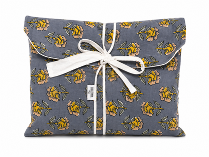 Pijama Indio Estampado con Funda Estampada Manga Larga Pantalón Largo