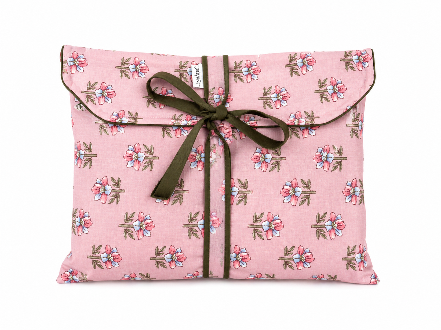 Pijama Indio Estampado con Funda Estampada Manga Larga Pantalón Largo