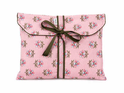 Pijama Indio Estampado con Funda Estampada Manga Larga Pantalón Largo