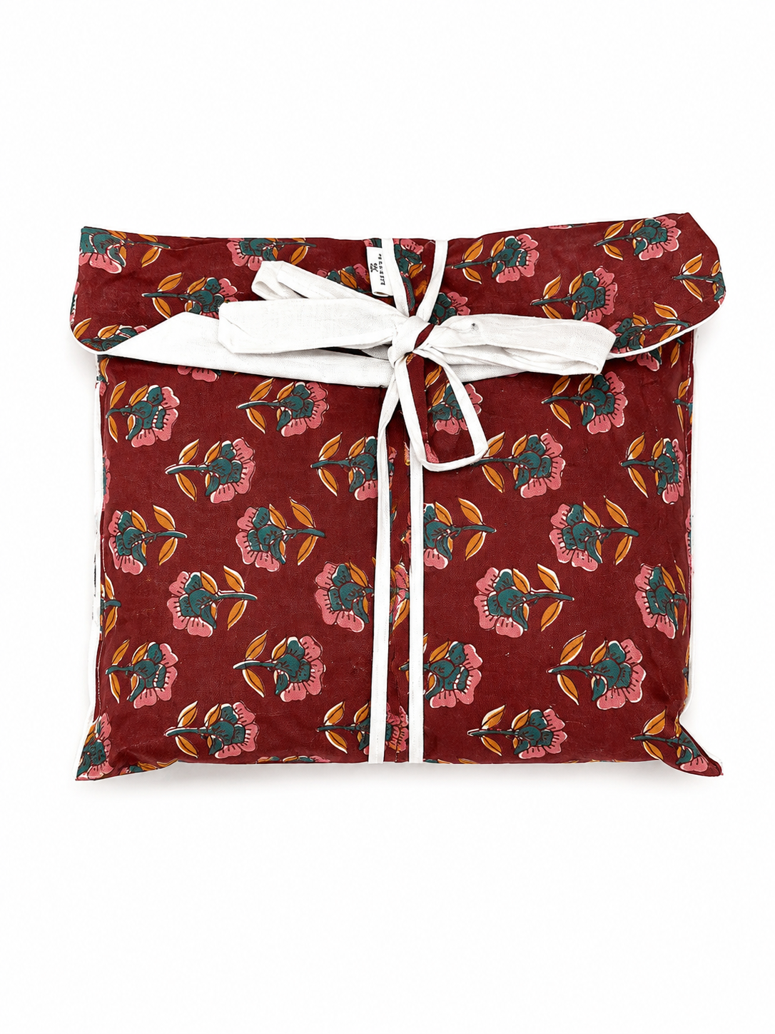 Pijama Indio Estampado con Funda Estampada Manga Larga Pantalón Largo
