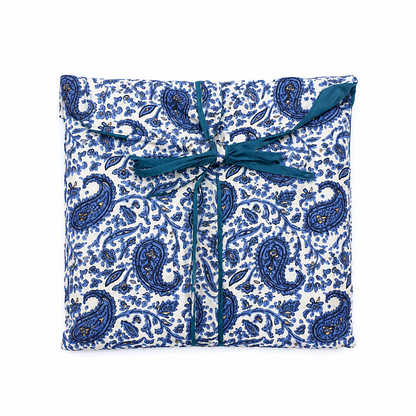 Pijama Indio Estampado con Funda Estampada Manga Larga Pantalón Largo