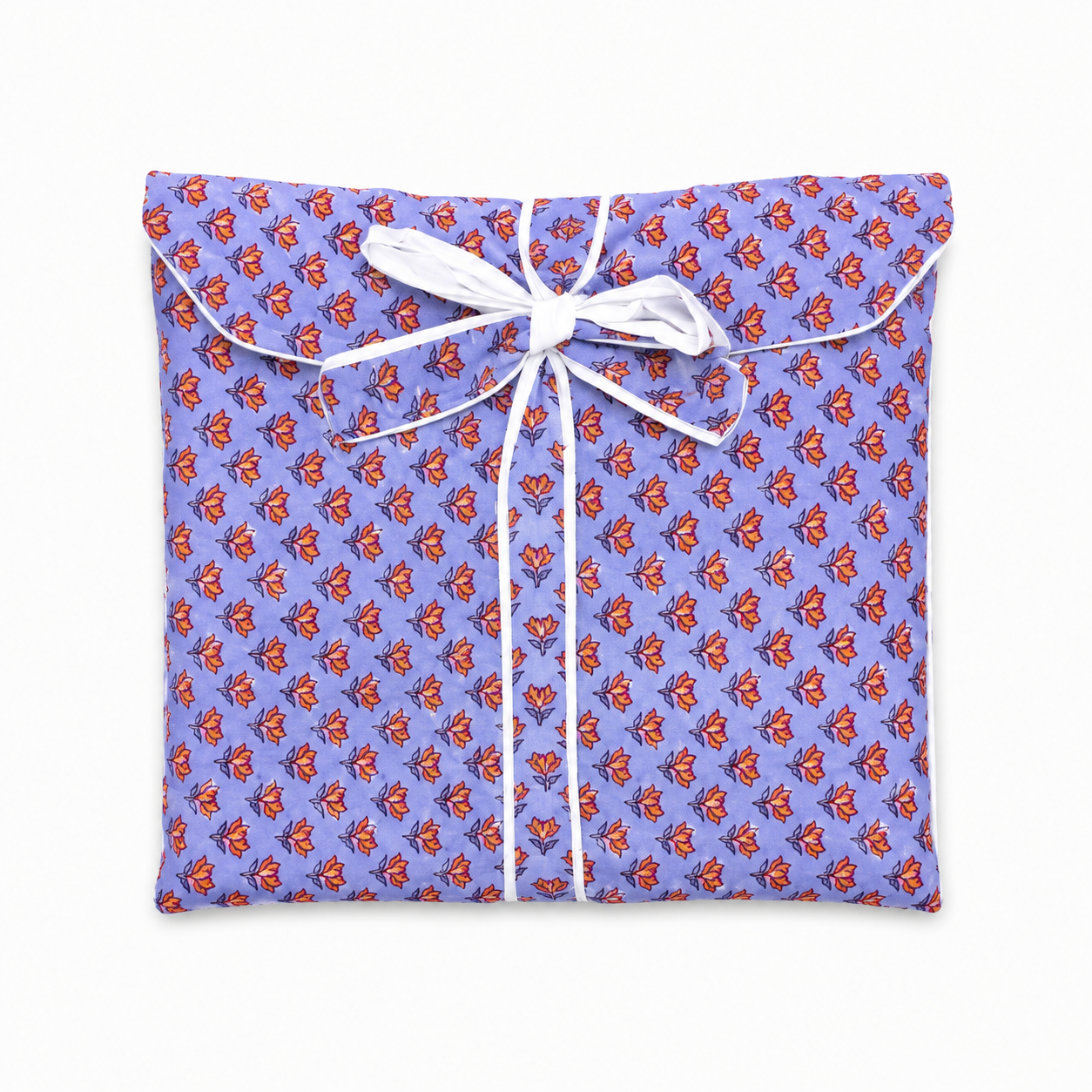 Pijama Indio Estampado con Funda Estampada Manga Larga Pantalón Largo