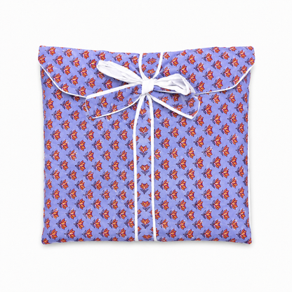 Pijama Indio Estampado con Funda Estampada Manga Larga Pantalón Largo