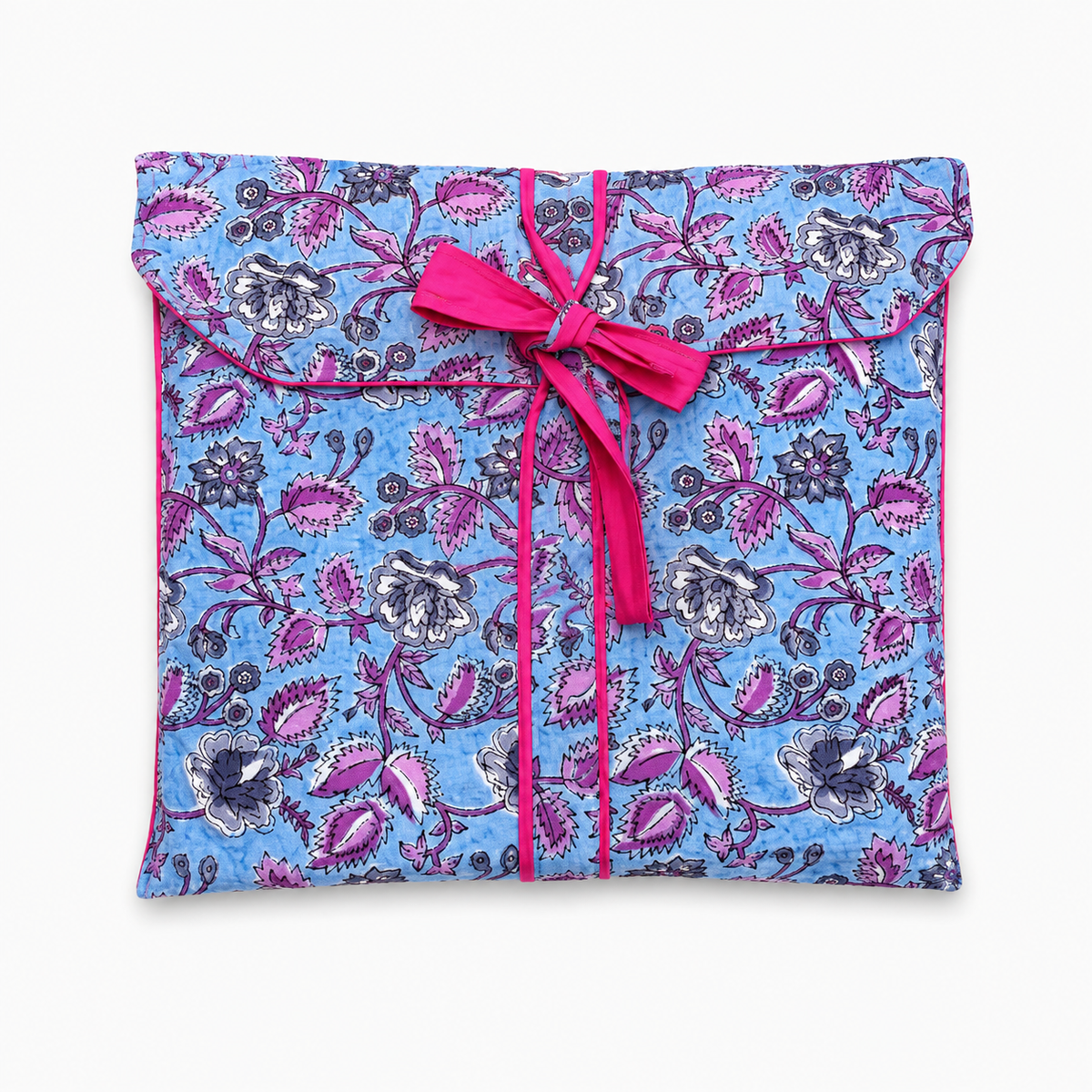 Pijama Indio Estampado con Funda Estampada Manga Larga Pantalón Largo