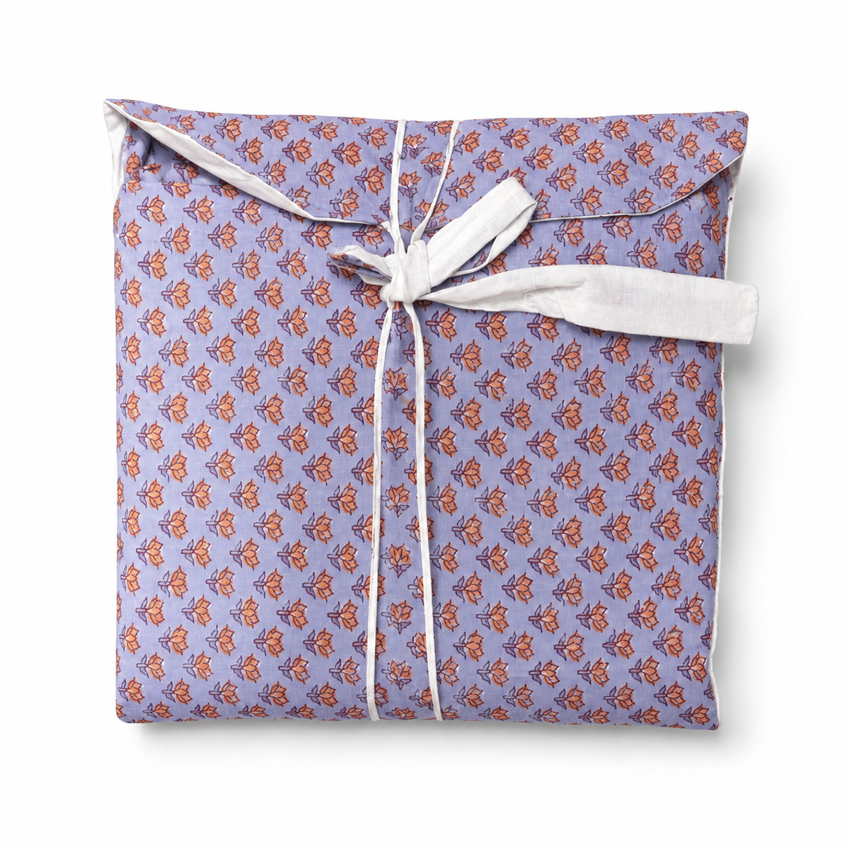 Pijama Indio Estampado con Funda Estampada Manga Larga Pantalón Largo