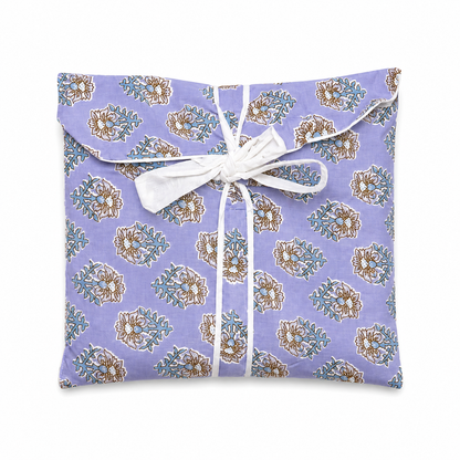 Pijama Indio Estampado con Funda Estampada Manga Larga Pantalón Largo