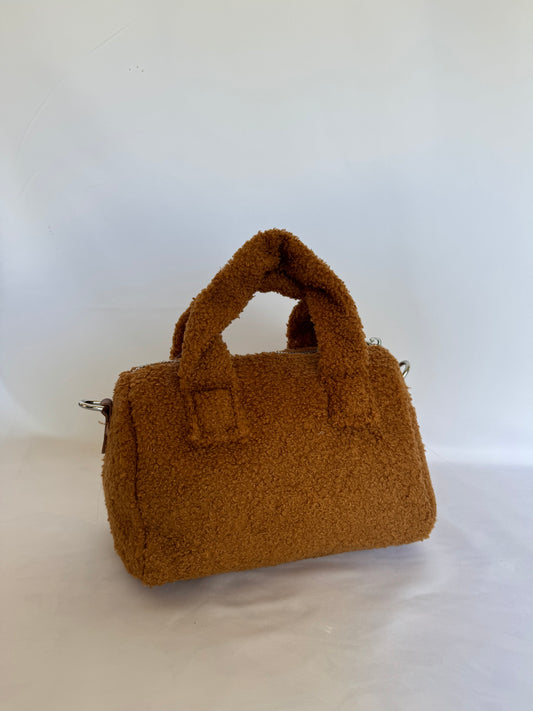 Bolso Borreguito Pequeño con Asa Camel