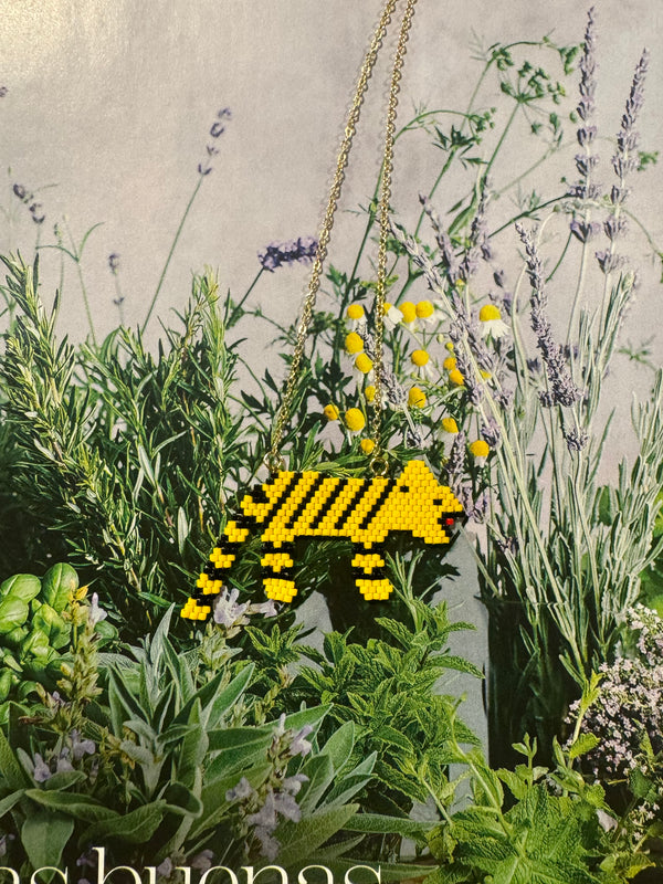 Collar Miyuki Tigre Amarillo