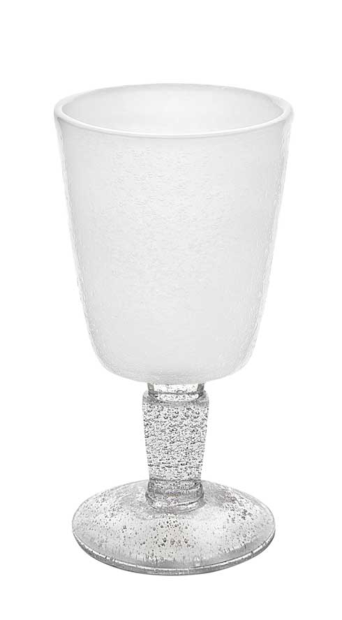 Copa Cristal Blanca Base Transparente