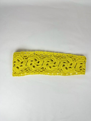 Diadema Ganchillo Amarilla