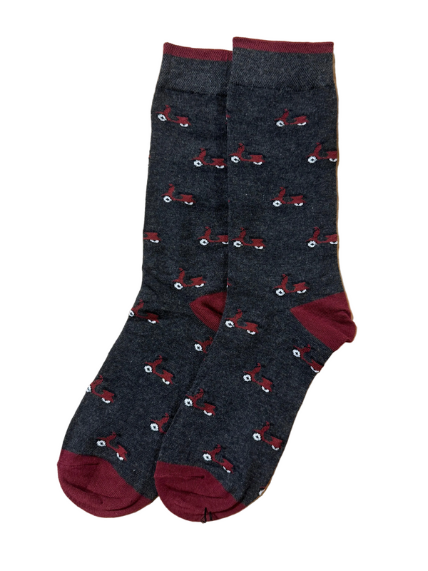 Calcetines Hombre Motos Gris