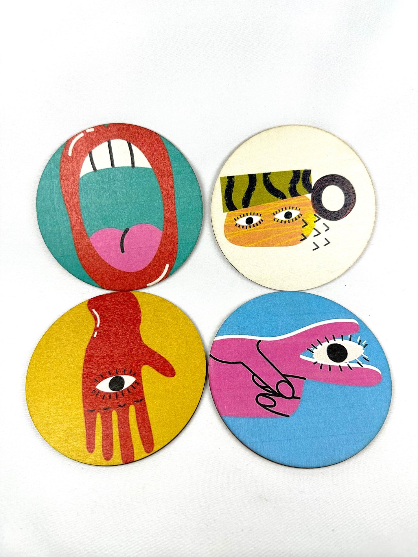 4 Posavasos Surrealista