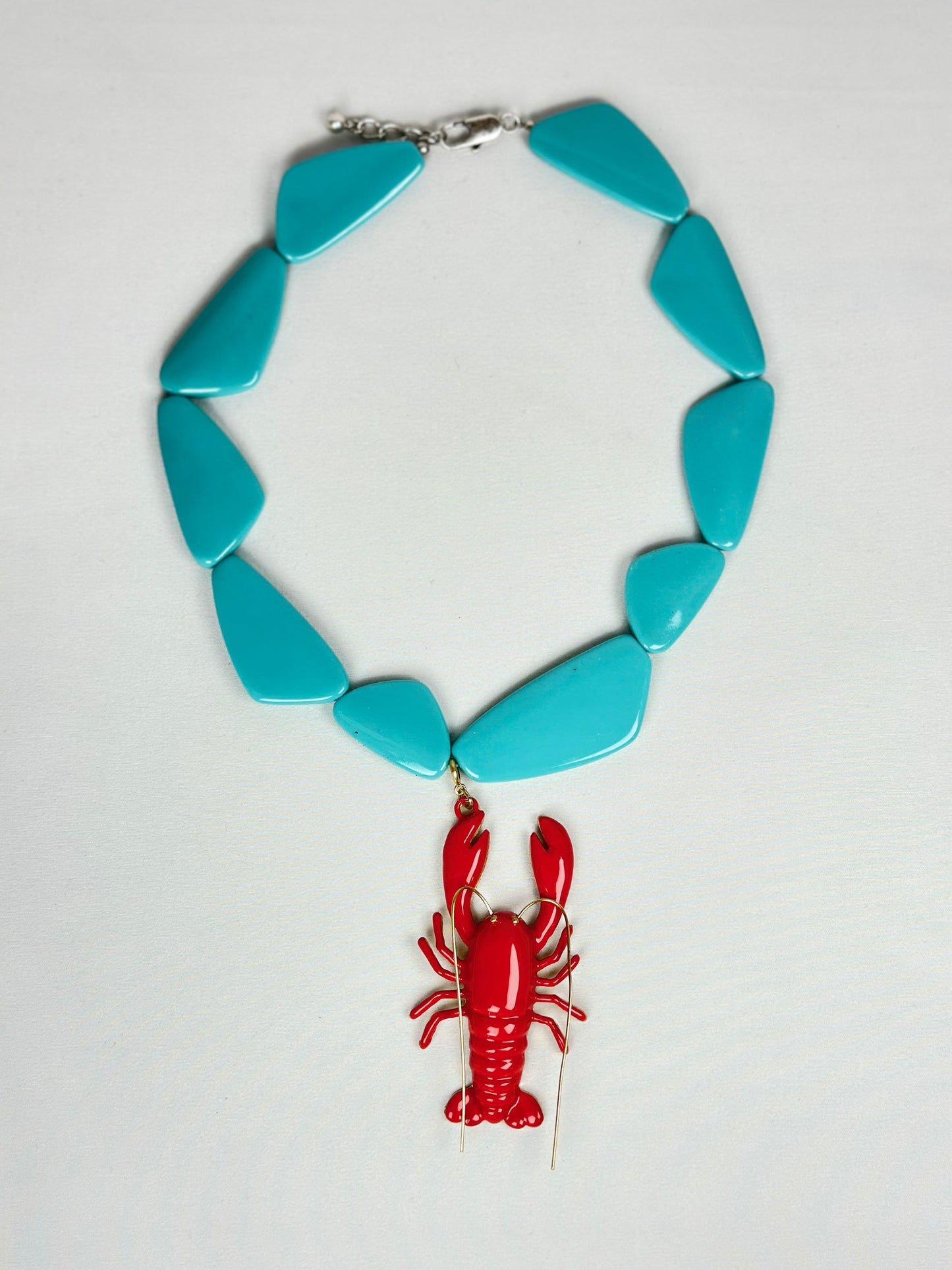 Collar Piedras Turquesa con Langosta