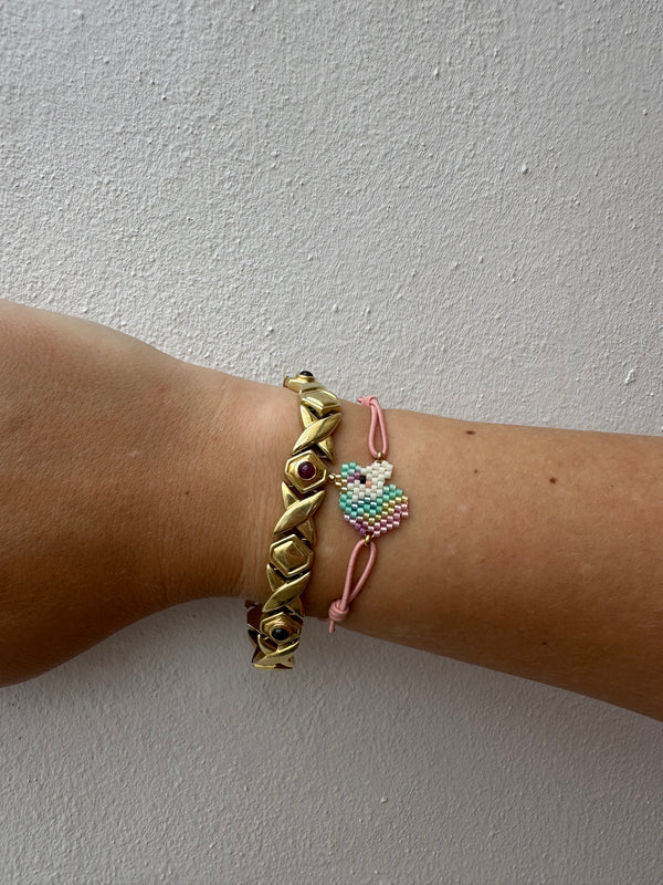 Pulsera Elástica Miyuki Unicornio