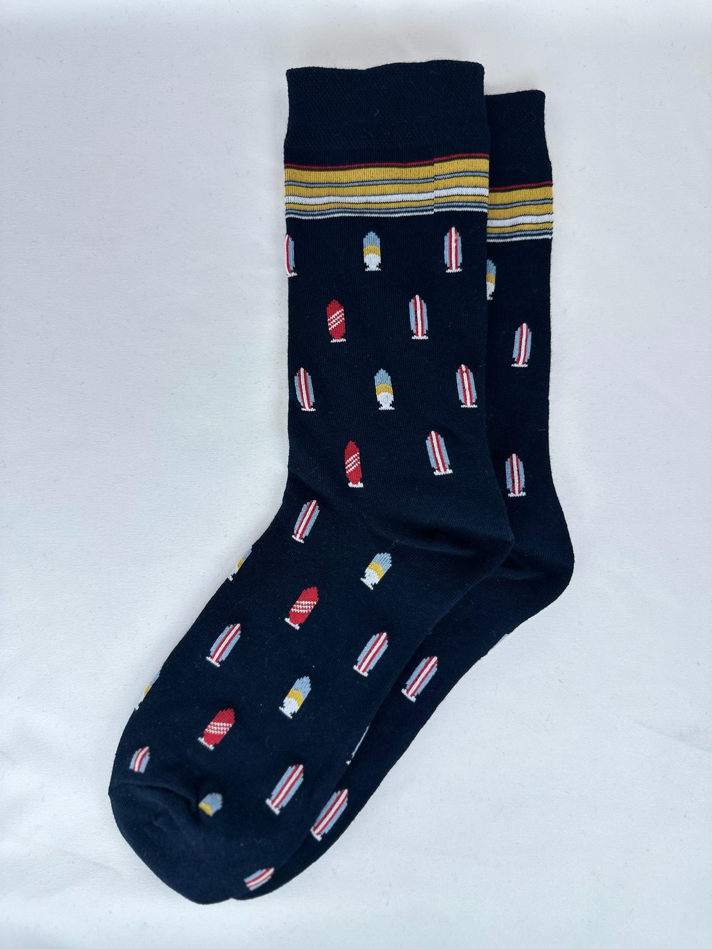 Calcetines Hombre Negro Tablas Surf