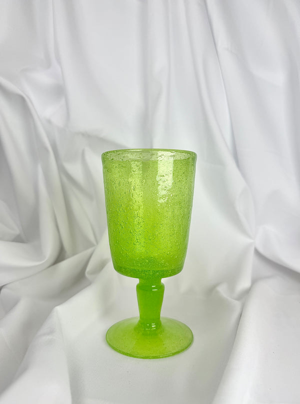 Copa Cristal Verde Claro Pistacho