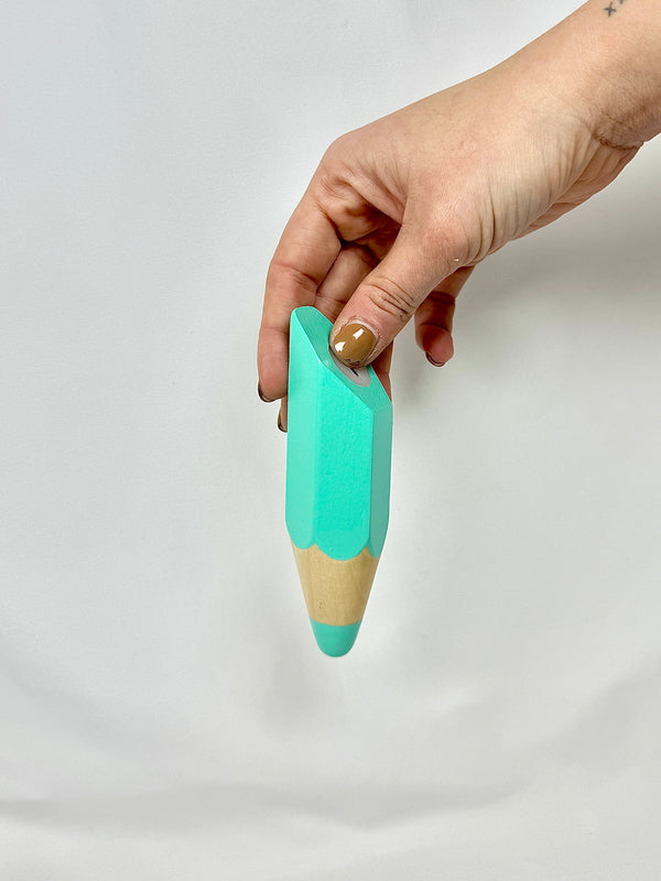 Colgador Pared lápiz Verde Menta