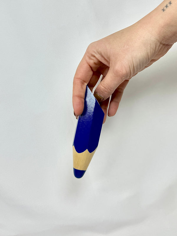 Colgador Pared Lápiz Azul Marino