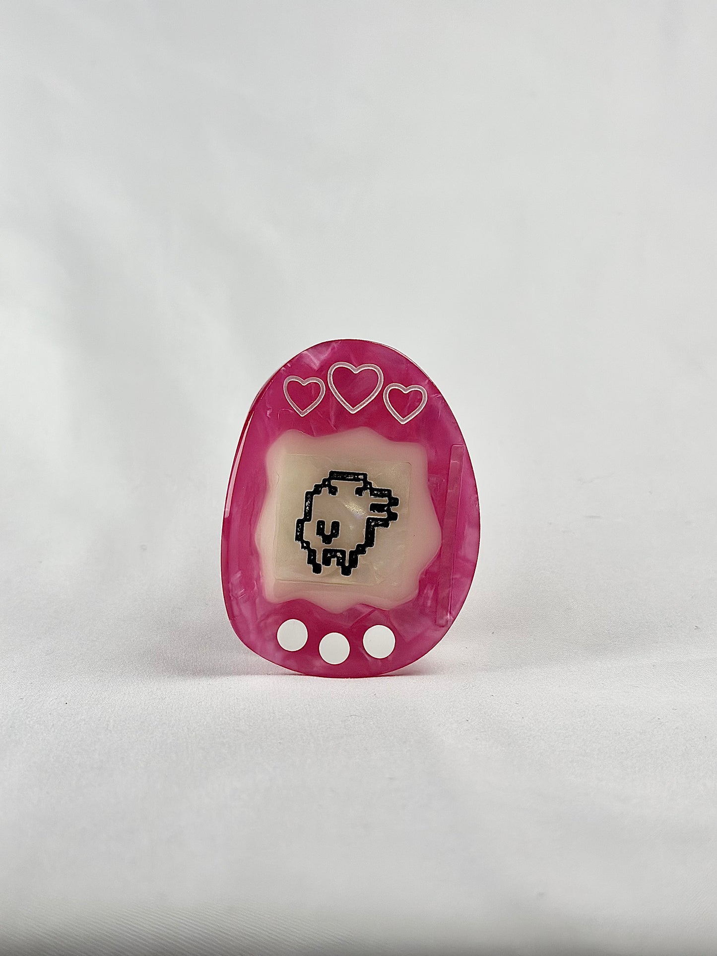 Pinza de Pelo Tamagotchi Fucsia
