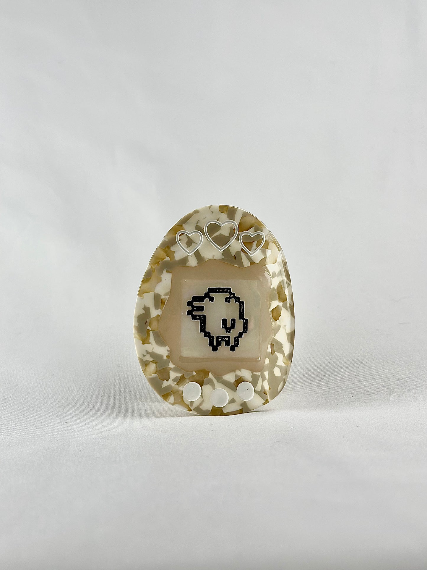 Pinza de Pelo Tamagotchi Beige