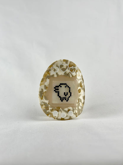 Pinza de Pelo Tamagotchi Beige