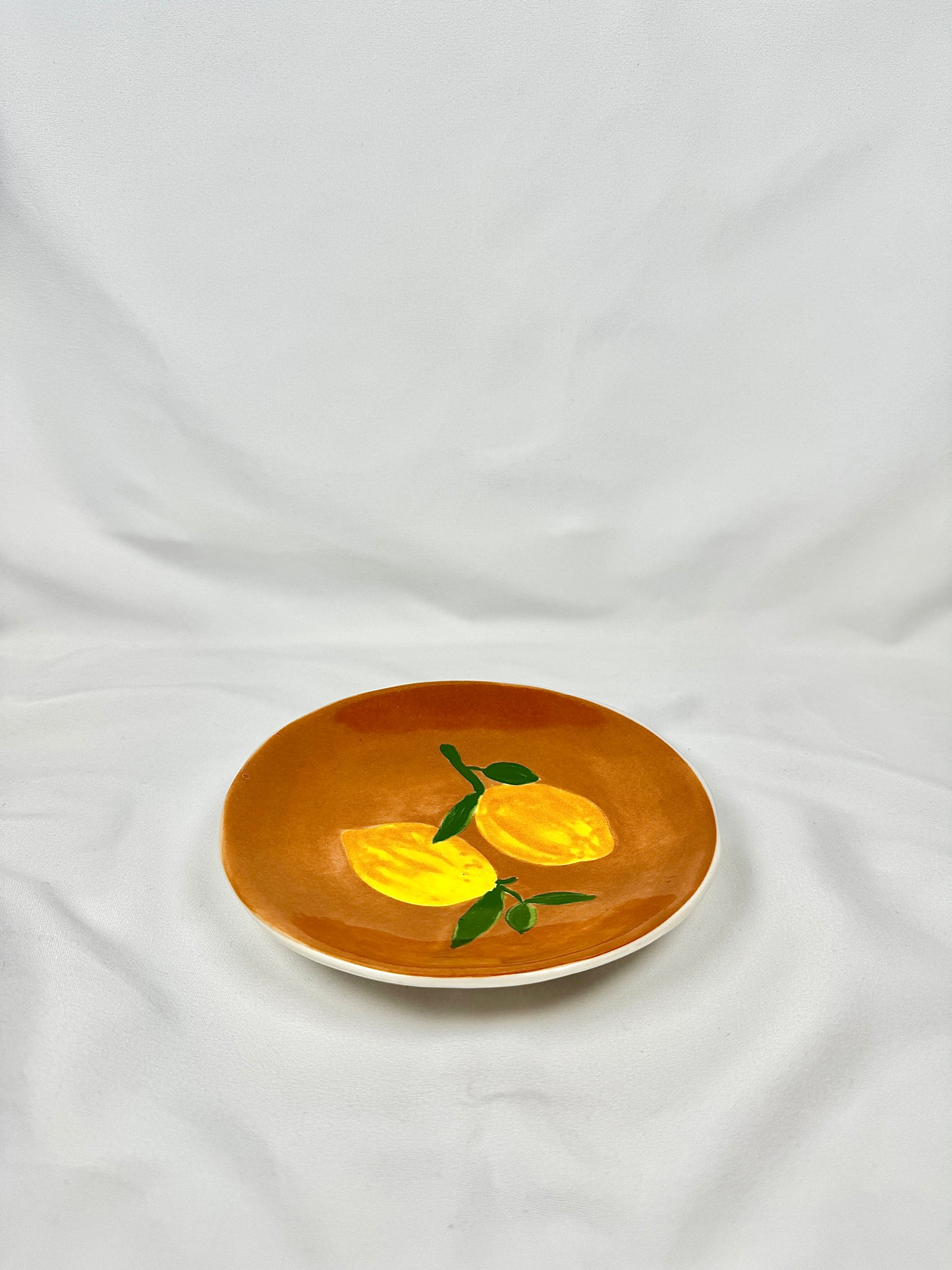 Plato Limones Marrón