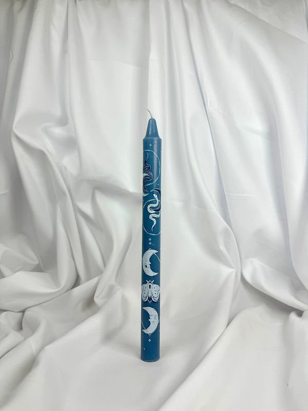 Vela de Candelabro Azul Astros