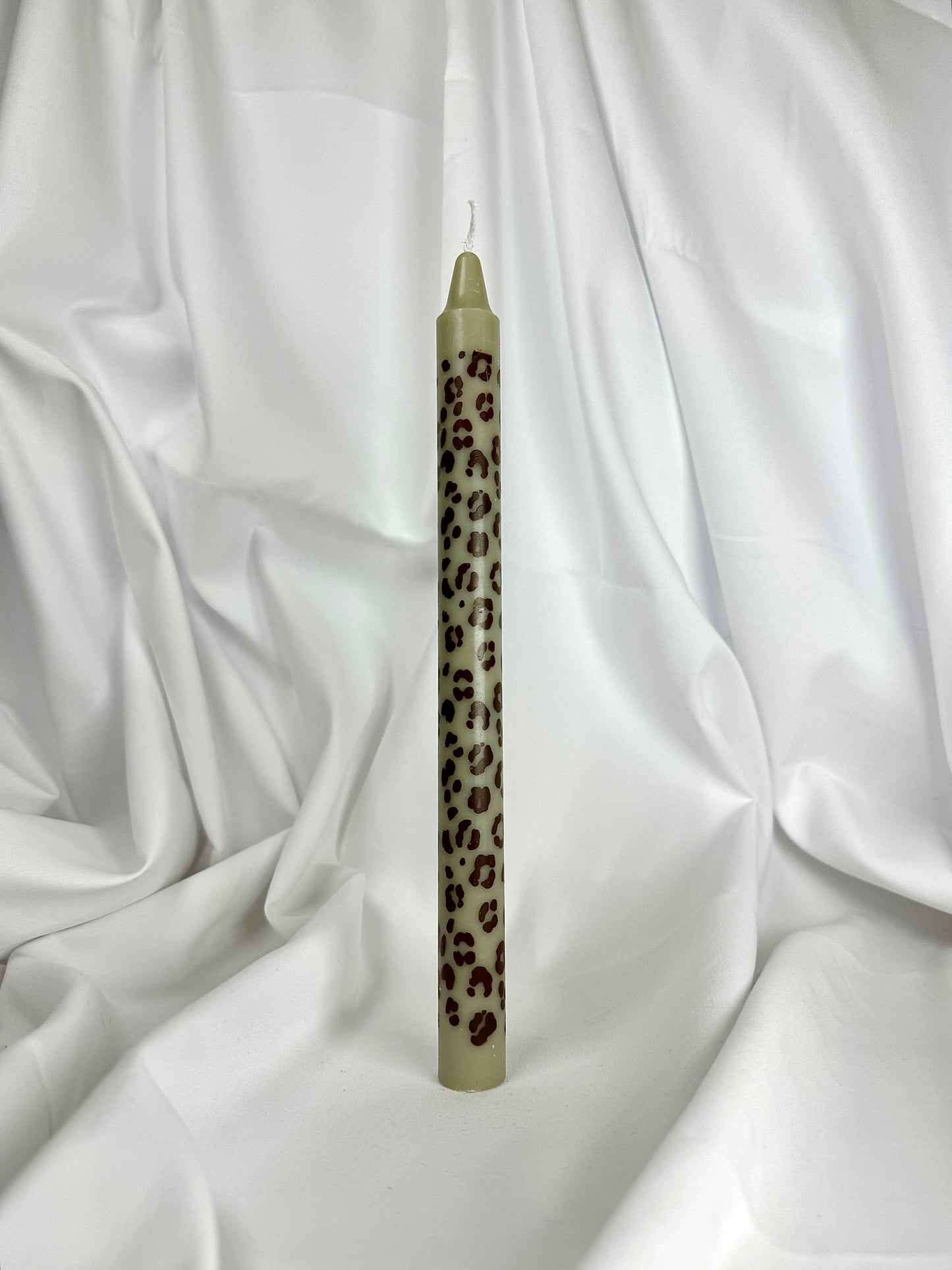 Vela de Candelabro Caqui Leopardo