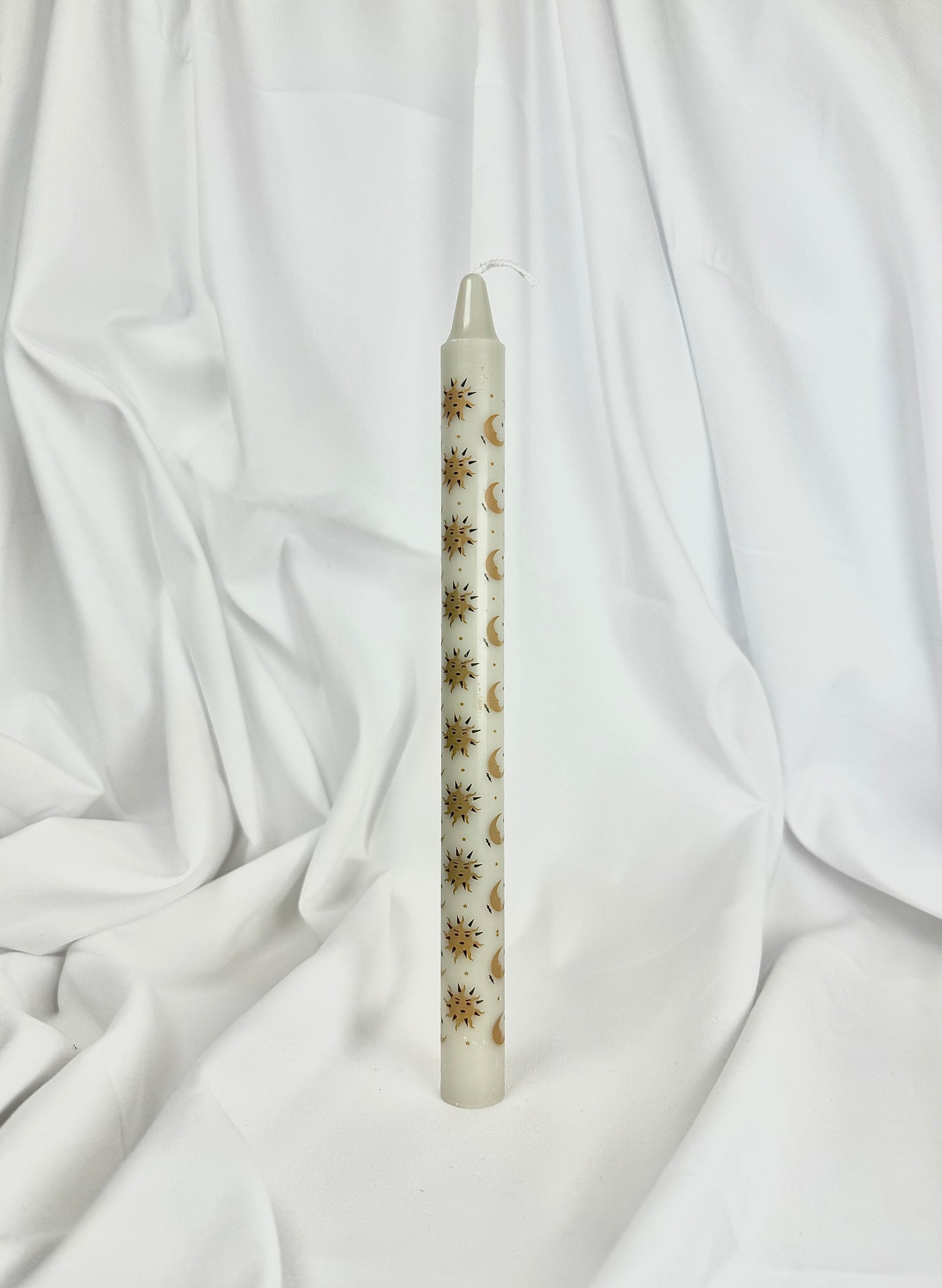 Vela de Candelabro Blanca Astros