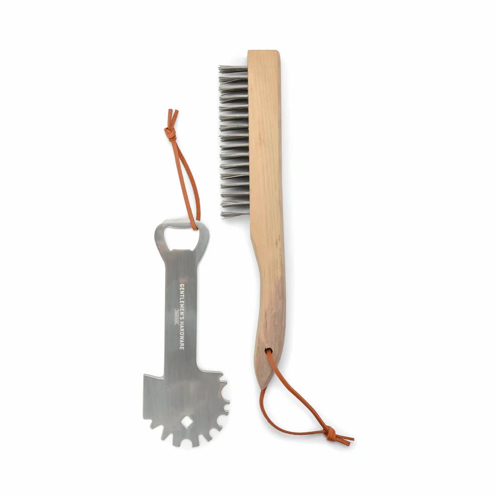 BBQ Lover's Kit Raspador + Cepillo Alambre