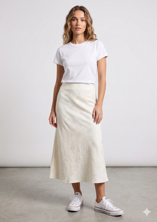 Falda Oriental Blanca