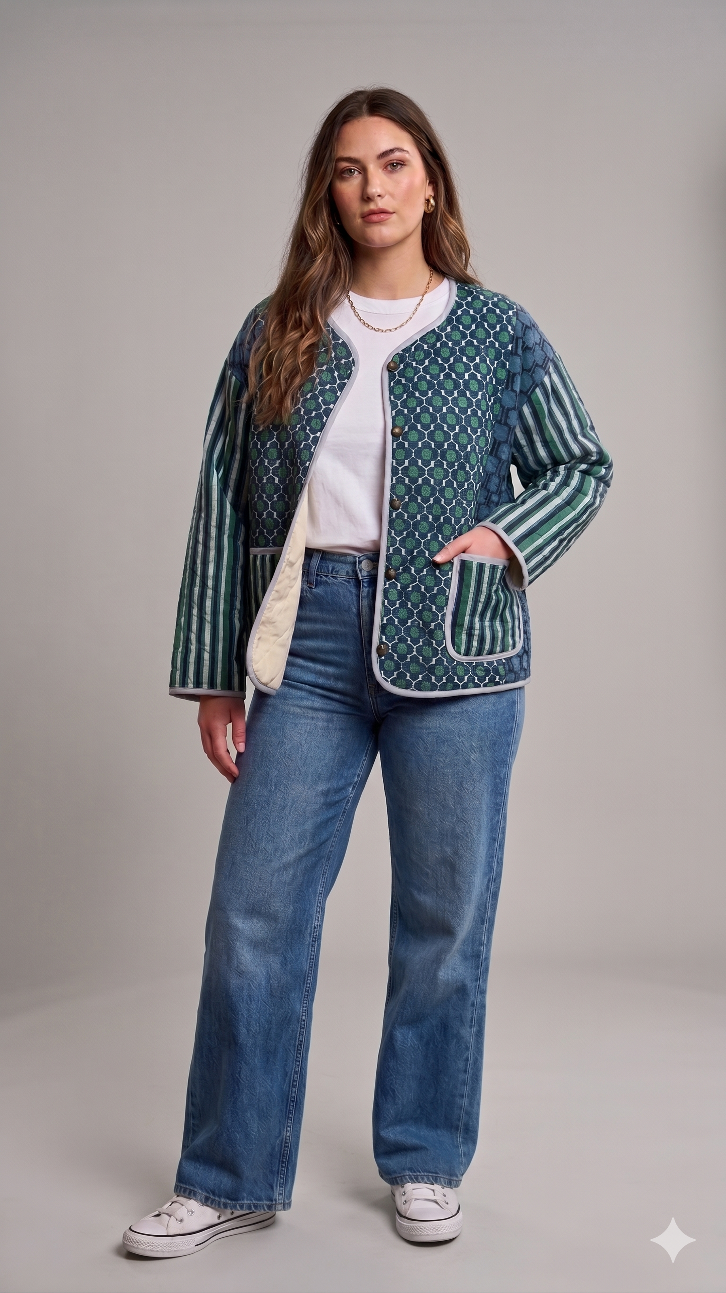 Chaqueta Acolchada Estampados