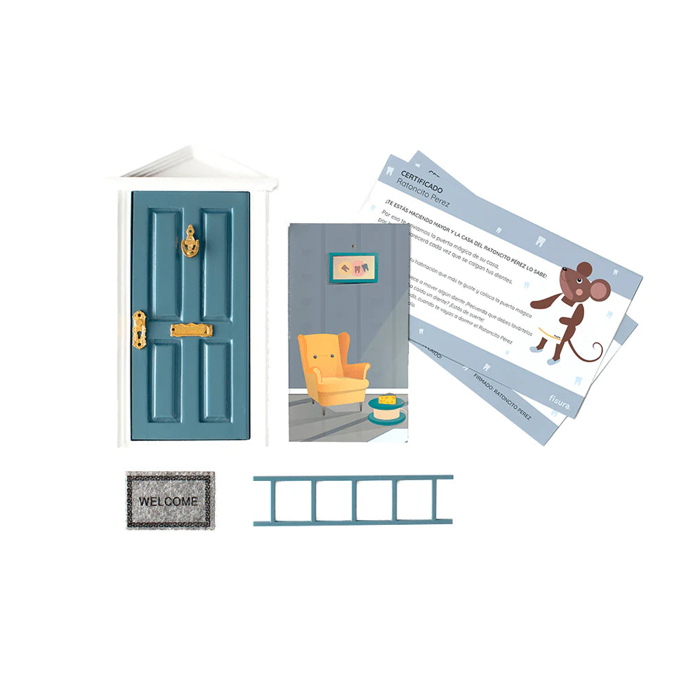 Puerta Ratoncito Pérez Azul Oscuro