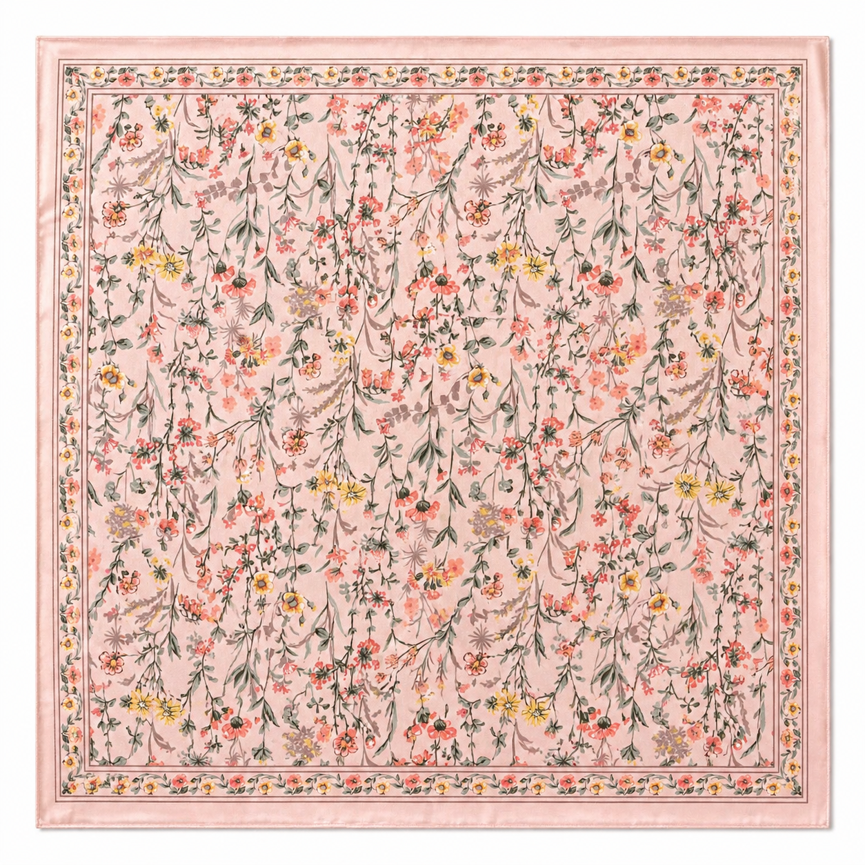 Pañuelo Rosa con Flores