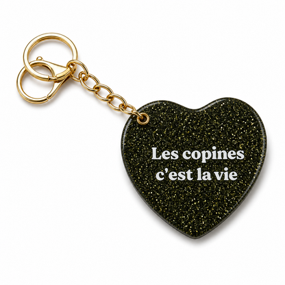 Llavero Espejo Verde Les Copines C'est la vie